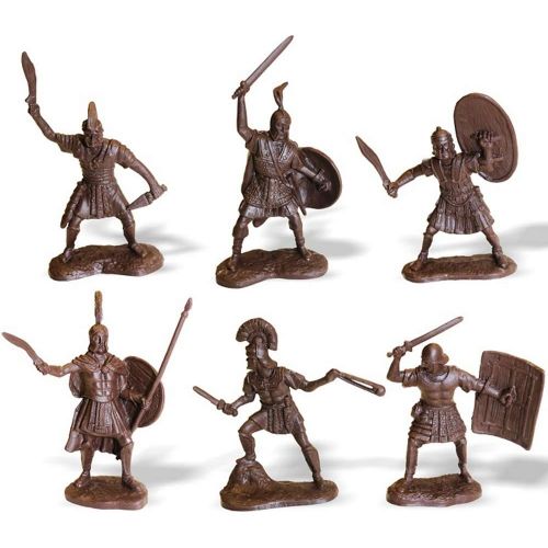  AEVVV Roman Soldiers Toy Figures Military Toy Soldiers Set of 6 Collectibles Action Figures 2.4