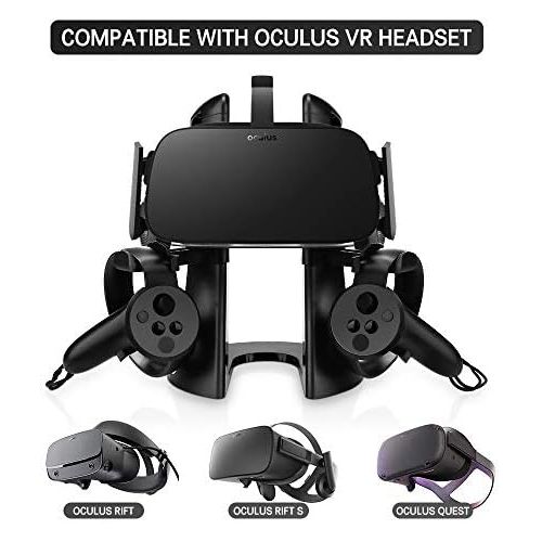  [아마존베스트]AFAITH AFATIH VR Stand,Headset Display Stand for Oculus Rift or Rift S Headset. VR Holder for Most VR Glasses-HTC Vive,Playstation VR and More