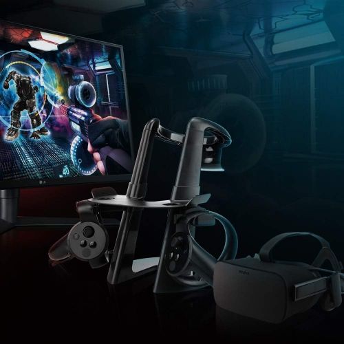  [아마존베스트]AFAITH AFATIH VR Stand,Headset Display Stand for Oculus Rift or Rift S Headset. VR Holder for Most VR Glasses-HTC Vive,Playstation VR and More