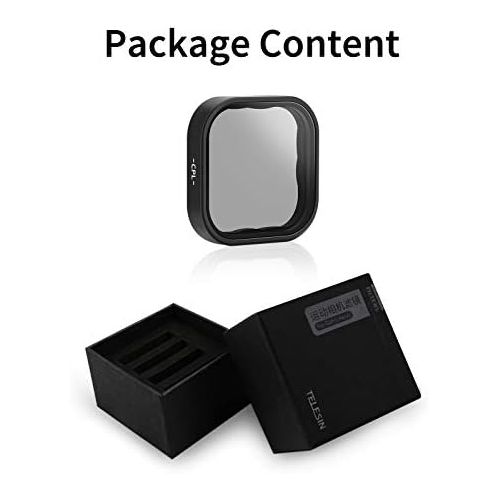  AFAITH CPL Filter for Gopro Hero 9/10 Black, Circular Polarizer Filter CPL Camera Lens Filter for Gopro Hero 9/10 Black