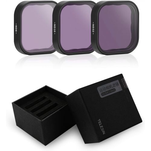  AFAITH ND Filter for GoPro Hero 9/10 Black, 3 Pack ND Lens Protector Kit Set (ND8 ND16 ND32) Neutral Density Filter for GoPro Hero 9/10 Black