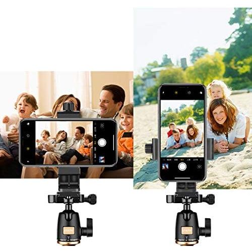  [아마존베스트]AFAITH Mobile Phone Tripod Adapter, Universal Smartphone Mount Adapter Holder + Bluetooth Trigger Remote Control for iPhone 12 Mini/12 Pro/12 Pro Max/11/11 Pro/11 Pro Max/X/8 Plus