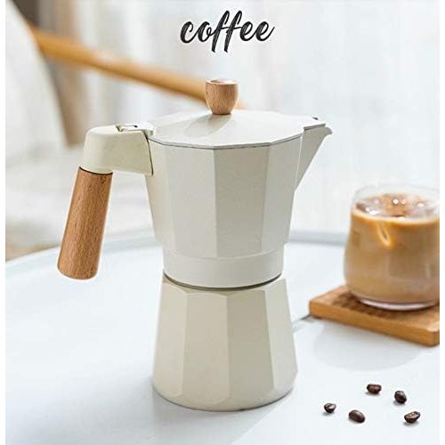  AFANGMQ Convenience Stovetop Espresso Maker, Moka Pot, Percolator Italian Coffee Maker, Makes Delicious Coffee, Easy to Operate & Quick Cleanup Pot, 90ml/180ml (Size : 180ml)