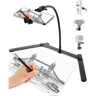 Adjustable Phone Tripod, Phone Stand for Recording, Overhead Phone Mount, Tabletop Tripod for Cookie Decorating and Teaching Online Live Streaming and Showing Drawing Sketching Cooking