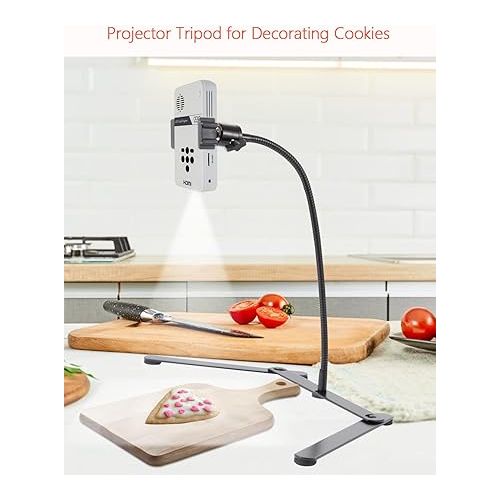  Adjustable Phone Tripod, Phone Stand for Recording, Overhead Phone Mount, Tabletop Tripod for Cookie Decorating and Teaching Online Live Streaming and Showing Drawing Sketching Cooking