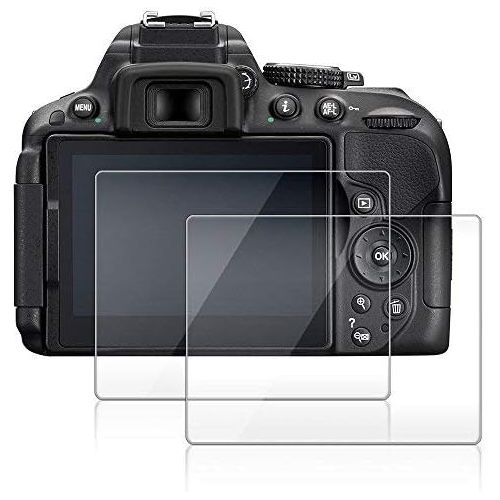  Camera Screen Protector Compatible Nikon D5600 D5500 D5300, AFUNTA 2 Pack Anti-Scratch Tempered Glass