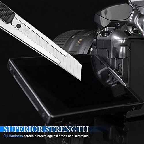  Camera Screen Protector Compatible Nikon D5600 D5500 D5300, AFUNTA 2 Pack Anti-Scratch Tempered Glass