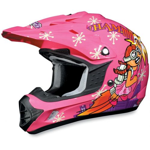  AFX FX-17Y Unisex-Child Off-Road-Helmet-Style Helmet (Rocket Girl, Small)