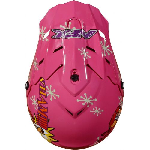  AFX FX-17Y Unisex-Child Off-Road-Helmet-Style Helmet (Rocket Girl, Small)