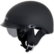 AFX FX-200 Dual Inner Lens Half-Style Beanie Helmet, Flat Black 0103-0734, Size: Sm