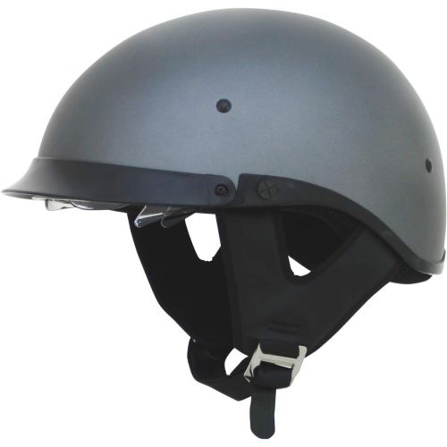  AFX FX-200 Unisex-Adult Half-Size-Helmet-Style Helmet (Flat Black, Large)