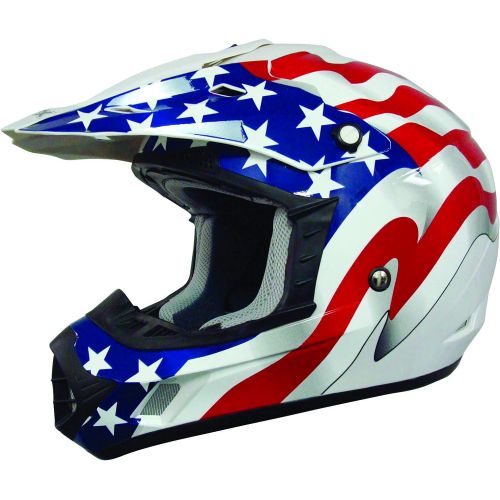  AFX FX-17 Freedom Helmet , Size: Lg, Primary Color: White, Helmet Type: Offroad Helmets, Helmet Category: Offroad, Distinct Name: White Flag, Gender: MensUnisex 0110-2377