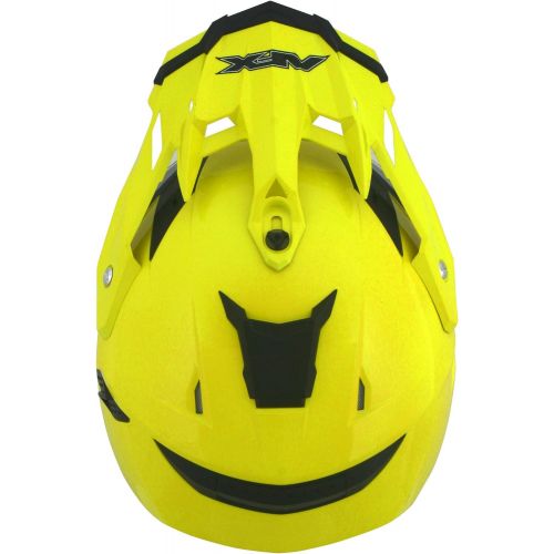  AFX FX-41DS Solid Helmet , Gender: MensUnisex, Helmet Type: Offroad Helmets, Helmet Category: Offroad, Distinct Name: Hi-Vis Yellow, Primary Color: Yellow, Size: XL 0110-3776