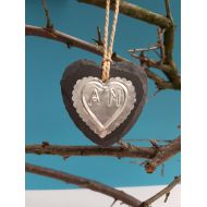 /AFewHomeTruths Silver Heart Anniversary Ornament-Anniversary Gift-Wedding Gift-10th Anniversary-Gift for Couple-Anniversary Gift for Girlfriend