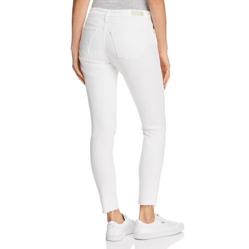  AG Legging Ankle Jeans in White Torn - 100% Exclusive