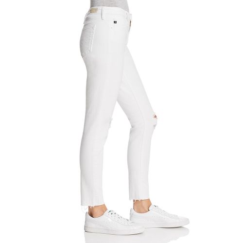  AG Legging Ankle Jeans in White Torn - 100% Exclusive