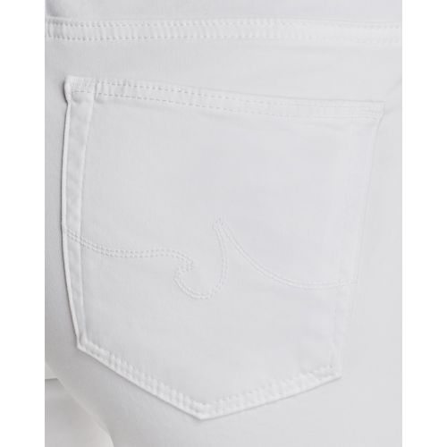  AG Prima Mid-Rise Cigarette Sateen Jeans in White