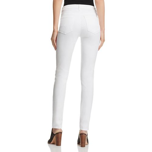  AG Prima Mid-Rise Cigarette Sateen Jeans in White