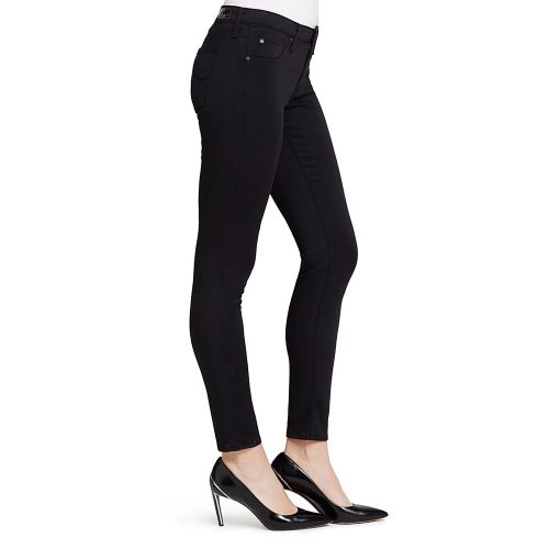  AG Legging Ankle Jeans in Black Stretch Sateen