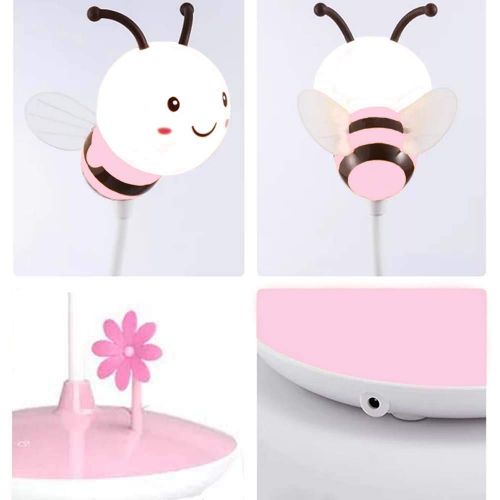  AGAGA LED Nursery Night Lights for Kids, Cute Animal Silicone Baby Night Light with Remote Control, 3 Level Dimmer Table Lamps for Bedroom Nightlight Lamp Baby Gift (Yellow Honeybee)