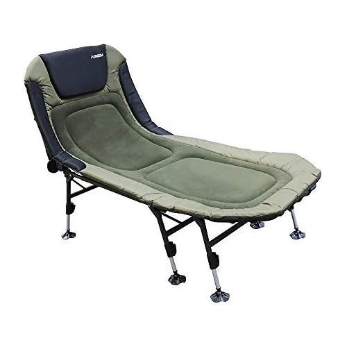  [아마존베스트]AGEM Fishing Lounger, Carp Lounger, 8 Legs XXL Camping Bed, Carp Garden Lounger, 200 kg Carp Bedchair Lounger, Camping Bed