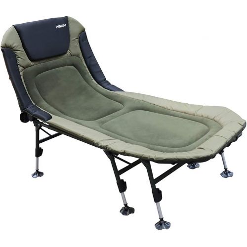  [아마존베스트]AGEM Fishing Lounger, Carp Lounger, 8 Legs XXL Camping Bed, Carp Garden Lounger, 200 kg Carp Bedchair Lounger, Camping Bed