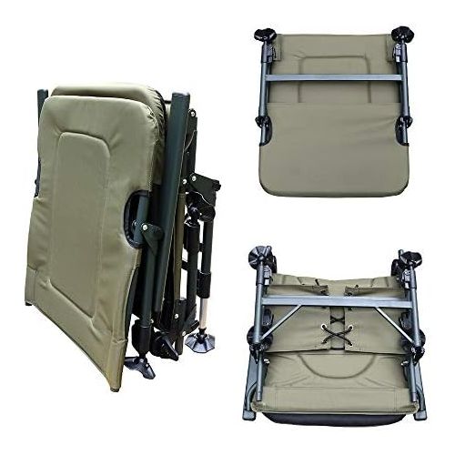  [아마존베스트]AGEM Folding Camping Chair Recliner Carp Lounger Fishing Chair Carp Chair Carp Chair