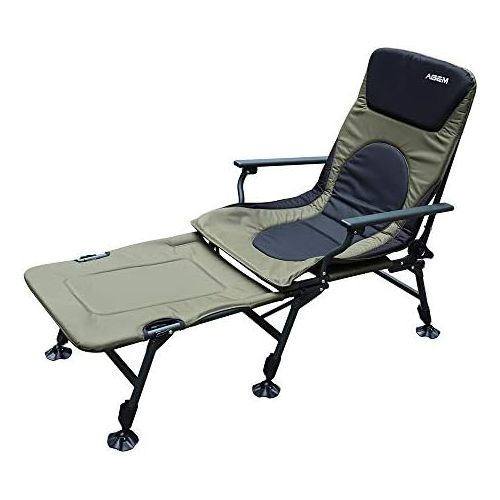  [아마존베스트]AGEM Folding Camping Chair Recliner Carp Lounger Fishing Chair Carp Chair Carp Chair