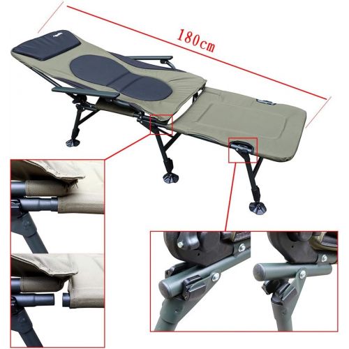  [아마존베스트]AGEM Folding Camping Chair Recliner Carp Lounger Fishing Chair Carp Chair Carp Chair