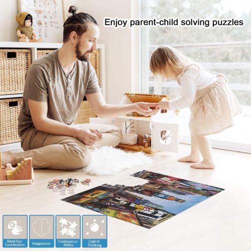  AGKupel Puzzles for Adults 1000 Piece Jigsaw Puzzles for Kids & Adults Time Square 1000 Piece Puzzle Family Educational Interactive Game Creative Gift Home Decor (27.5‘’ x 19.5 ‘’)