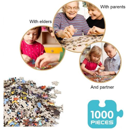  AGKupel Puzzles for Adults 1000 Piece Jigsaw Puzzles for Kids & Adults Time Square 1000 Piece Puzzle Family Educational Interactive Game Creative Gift Home Decor (27.5‘’ x 19.5 ‘’)