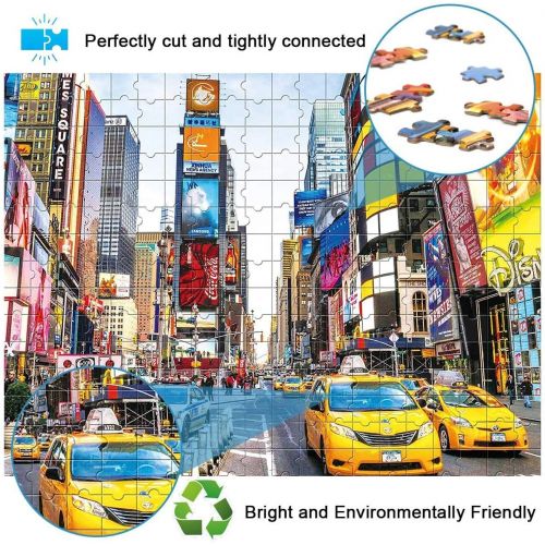  AGKupel Puzzles for Adults 1000 Piece Jigsaw Puzzles for Kids & Adults Time Square 1000 Piece Puzzle Family Educational Interactive Game Creative Gift Home Decor (27.5‘’ x 19.5 ‘’)