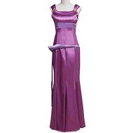 AGLAYOUPIN Women Purple Princess Dress for Megara Cosplay Costume Fancy Ball Gown Dress Halloween