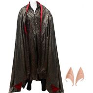 AGLAYOUPIN Adult Mens Deluxe Elf Cosplay Costume Outfit Robe Cloak Halloween Custom Made