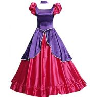 AGLAYOUPIN Adult Evil Step Sister Cosplay Costume Fancy Red Court Dress Halloween
