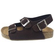 AGOWOO Toddler Kids Boys Girls Buckle Soft Wood Cork Beach Sandals