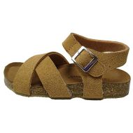 AGOWOO Kids Toddler Boys Girls Soft Wood Cork Ankle Strap Sandals