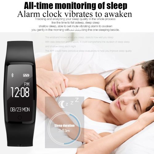  AGPTEK AGPtEK Herzfrequenz Fitness Tracker, Aktualisiert Aktivitat Tracker mit mehreren Sportmodi, IP67 Wasserdichte Touchscreen Smart Pedometer fuer Android und IOS Smart Phone