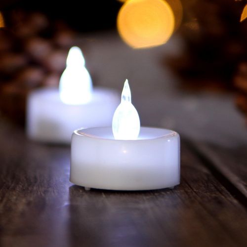  [아마존 핫딜] [아마존핫딜]AGPTEK AGPtEK Tea Lights, 100 Pack Flickering Flameless LED Battery Operated Candles Long Lasting Tealight for Wedding Holiday Party Home Decoration(Cool White)