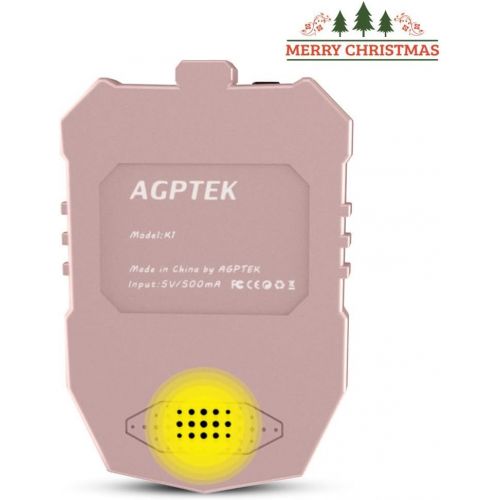  [아마존베스트]AGPTEK MP3 Player for Kids, Portable 8GB Music Player with Built-in Speaker, FM Radio, Voice Recorder, Expandable Up to 128GB, Rose Gold,K1