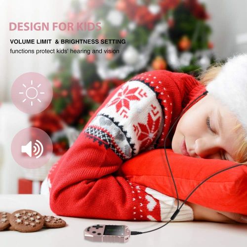  [아마존베스트]AGPTEK MP3 Player for Kids, Portable 8GB Music Player with Built-in Speaker, FM Radio, Voice Recorder, Expandable Up to 128GB, Rose Gold,K1