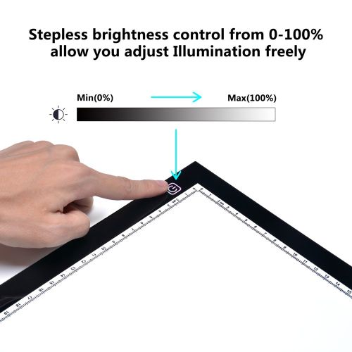  [아마존 핫딜]  [아마존핫딜]AGPTEK A4 Licht Pad Professioneller Ultra Slim Leuchtkasten | Lightpad | Leuchttisch | Leuchtplatte Zeichenbrett Tracing Light Box zum Zeichnen | USB Kabel | Helligkeit verstellbar
