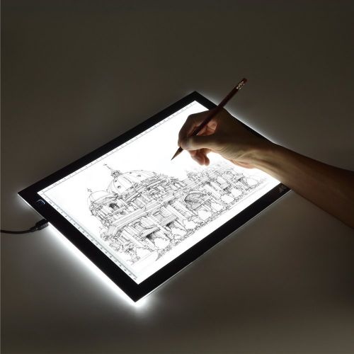  [아마존 핫딜]  [아마존핫딜]AGPTEK A4 Licht Pad Professioneller Ultra Slim Leuchtkasten | Lightpad | Leuchttisch | Leuchtplatte Zeichenbrett Tracing Light Box zum Zeichnen | USB Kabel | Helligkeit verstellbar