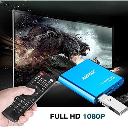  [아마존베스트]-Service-Informationen AGPTEK Mini 1080P Full HD Digital Media Player Media Player with Remote Control for MP3, WMA, OGG, AAC, FLAC, APE, AC3, DTS, ATRA