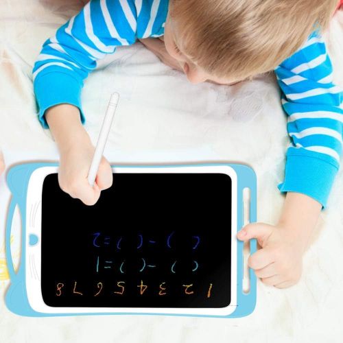  [아마존베스트]AGPTEK Colourful Writing Board LCD Childrens 12 Inch Screen, Electronic Writing Tablet with Brighter Writing, Digital Drawing Board with Anti-Clearance Function, Children Blue