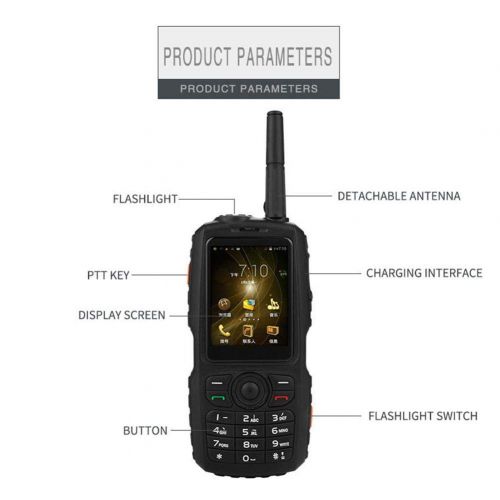  AGPTEK Rundaotong-US Intercom Mobile Phone, Interphone Intercom System Cell Phone Combined Intercom with Battery Walkie Talkie Cell Phone, Intercom Mobile Phone with GPS Tracking Function