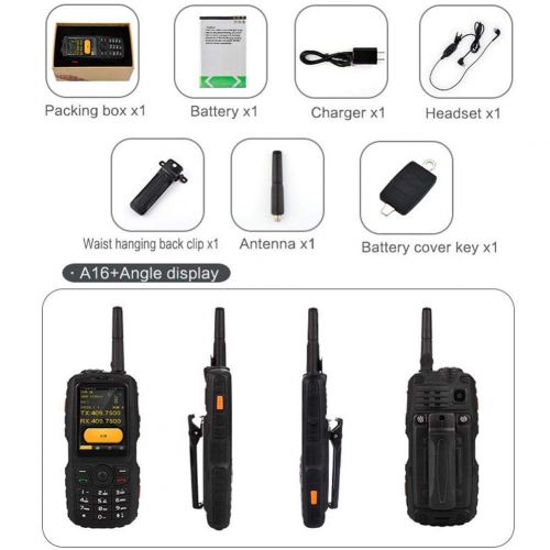  AGPTEK Rundaotong-US Intercom Mobile Phone, Interphone Intercom System Cell Phone Combined Intercom with Battery Walkie Talkie Cell Phone, Intercom Mobile Phone with GPS Tracking Function