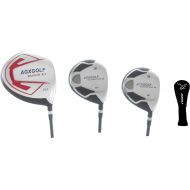 [아마존베스트]AGXGOLF Mens Magnum XLT-XS Stiff Flex Woods Set w460cc Over Sized Forged Driver + 3 & 5 Fairway Woods: Graphite Shafts + Head Covers Right Hand, Cadet, Regular or Tall Length