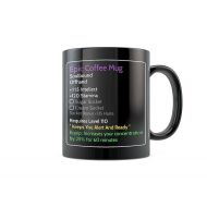 /AGeekThang MMO Mug - Epic Coffee Mug Level 110 - Ceramic Coffee Mug Black 11oz 15oz