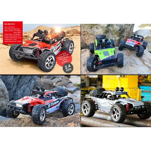  AHAHOO RC Cars 1:12 Scale 35MPH+ High Speed Off-Road Remote Control Vehicle 2.4Ghz Radio Controlled Racing Monster Trucks Rock Climber with LED Light Vision (Red)